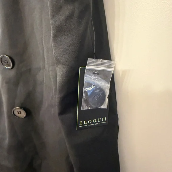 NWT Eloquii Longline Double Breasted Blazer Vest - Picture 7 of 8